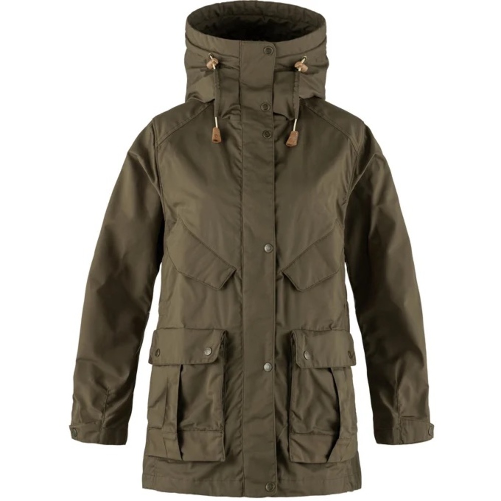Fjllraven JACKET NO. 68 W Olive Hooded Parka Women